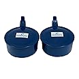 FAIRBIZPS Spitting Mug for Old Age, Plastic Spit Bowl, Leakproof Spittoon With Lid, Cough Box (300ml) Blue - Pack of 2