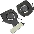 Cryfokt CPU GPU Cooling Fan, 4 Pin Laptop CPU GPU Cooling Fan Replacement for HP for OMEN 15 DC l30204-001 l29354-001 Series Game Laptop, Plug and Play