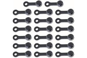 AIDNTBEO Hydraulic Brake Bleed Nipple Cap,20pcs Rubber Cap For Bleeder Screw Cap Oil Disc Exhaust Screw Cap For Shimano(black)