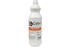G GABRI Gabri Professional Cream Peroxide 10 Volume 3% 1000 ML, Mineral Oil Enriched Hair Developer Premium Hydrogen Peroxide for Hair Colouring, Bleaching and Salon Treatments