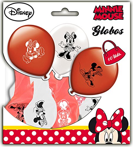 8 Luftballons * MINNIE MOUSE * für den Kindergeburtstag oder Party // mit 75cm Umfang // Luftballon Ballons Deko Motto Kinderparty Minni Maus - 2
