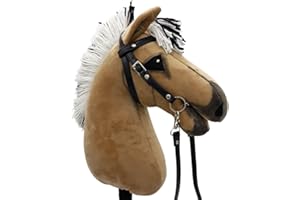 KHT ARIA SHOP Cheval en peluche, jouet de sport, hobby Horse, sport tendance, exercices de dressage, équitation sans cheval, hobby fabriqué à la main, taille DIN A3