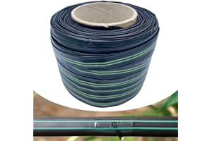 ATP AUTOMOTIVE ATP | Manichetta Gocciolante "Pluvio" 16 mm Passo 20 cm, Tubo Piatto per Irrigazione a Goccia, 2 Litri/Ora, 8 Mils, Bobina da 100 metri - MADE IN ITALY