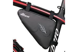NDakter Bike Triangle Frame Bag - 2L Waterproof Front Handlebar Pouch, Saddle Storage Tube Bag for Phone, Wallet, Keys, Tools, Accessories, Cycling Pouch for Mountain & Road Bikes