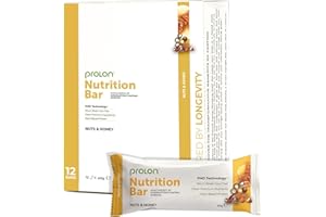 ProLon – Nutrition Bar – 12 Barrette da 40g – Vegetariana e Senza Glutine – Compatibile con Dieta Keto – Made in Italy (Noci e Miele)