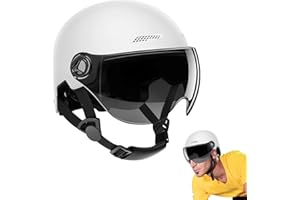 Niktule Fahrradhelme für Erwachsene fahrradhelm mit Visier Hochschützende, stoßdämpfende Half-Scooter-Helme, Skating Klettern Schutzausrüstung Erwachsene, Mountain Road Ebikes Elektroroller Helme