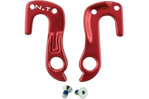 Noah And Theo NT-HD070 Mech Gear Derailleur Hanger Dropout compatible with Cube #148 or 10148 in SATIN RED incl. screw set.