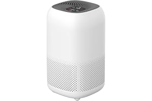 Amazon Basics - Purificador de aire, cubre hasta 12 m², con filtro TRUE HEPA y de carbón avanzado,CADR 100 m3/h,elimina 99,97