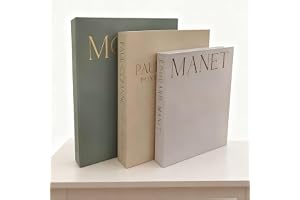 WIYETY Heminredningsböcker: Set med 3 dekorativa böcker i linne med magnetisk stängning, elegant boklåda, falska böcker, fiktiva böcker, förvaringslåda och soffbord dekoration
