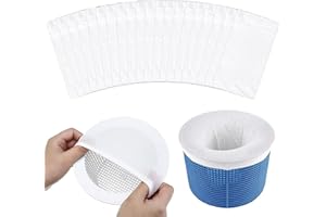 LILIKAI 10pcs Chaussette Skimmer Piscine,Chaussettes Filtre Piscine Pool Prefiltre Skimmer de Surface Intex,Nettoyage et Accessoires pour Filet Piscine,Balle Filtrante Floculant Panier Net Skim Flottant