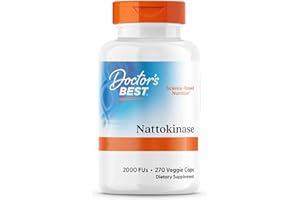 ‎DOCTOR'S BEST Doctor's Best, Nattokinase, 2.000FU, 270 vegane Kapseln, Laborgeprüft, Glutenfrei, Vegetarisch