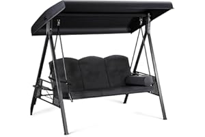 GDWD 191 * 120 * 20cm 3 Seat Replacement Canopy for Outdoor Swing, Bench Glider Swings Shade Fabric, UV Weather Waterproof for Garden Patio Yard Park Porch Seat Furniture