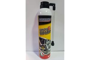 Power-Tec AV Gonfia e ripara Pneumatici per Auto Bici Moto per gomme forate Sigilla forature 300ML