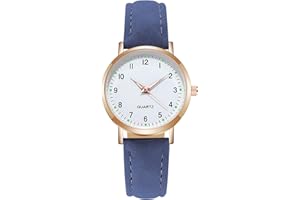 AOOSU Women's Leather Quartz Watch, Frosted Leather Strap Ladies Watches, Analog Quartz with Watches Night Light Dial, 3 Hand Quartz Watch, Premium Fashion Wrist Watch for Women Ladies Girls