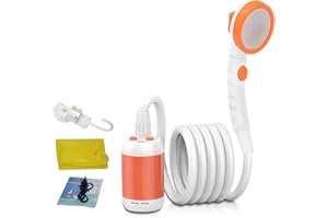 Laserbeak Ricaricabile a batteria Doccia Portatile Campeggio Doccia da viaggio Elettrica Mobile Docce Portatile Doccia Esterna Doccia Esterna Built-in 5000mAh Grande Capacità Cavo USB