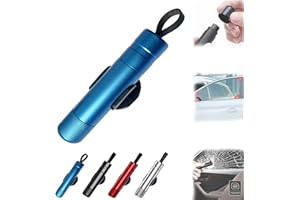 TUNTUM Safehammer - Safe Hammer Glass Breaker, Safe Hammer and Seat Belt Cutter with Mount, 2-in-1 Emergency Escape Tool for Rescue, Disaster, Escape (Blue,1pcs)