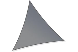 Toboli Markiza przeciwsłoneczna trójkątna, 4 x 4 x 4 m, wiatroszczelna ochrona przed słońcem UV 30+, ogród, taras, balkon, patio