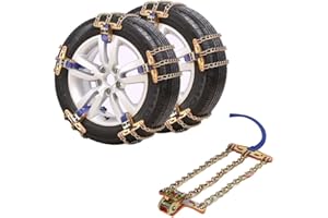 Cadenas de nieve para coches, cadenas de neumáticos de nieve de invierno para coches de tracción de emergencia de nieve antid
