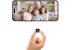 ESTABA Mini WiFi Spy Camera Hidden Camera - Wireless Indoor Security Cam with Night Vision Long Battery Life/Motion Detection/Real-Time Video/Cloud&SD Storage Indoor Home Monitoring