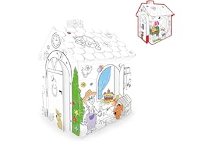 MOCHTOYS TikTakToo Kartonhaus Spielhaus zum Bemalen