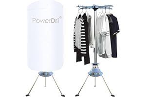 Electric Clothes Dryer 15kg Indoor Wet Laundry Warm Air Drying PowerDri (White)