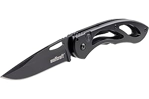 Wolfcraft Leisure Knife with Folding Blade I 4288000 I Versatile leisure knife for hobby and camping