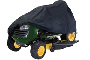 HOMYY Rasenmäher-Abdeckung, Rasentraktor-Abdeckung, robust, wasserdicht, Oxford-Stoff, Anti-UV-Schutz, langlebig, 210D, staubdicht, für Garten, Außenbereich, L
