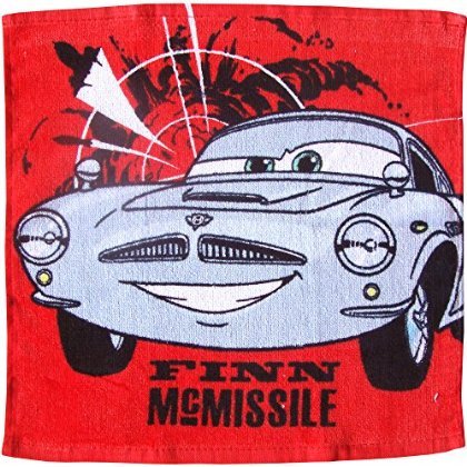 Boys Super Soft Disney Pixar Cars Face Cloth Wash Flannel (Finn McMissile)