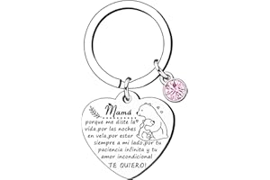 Lumengqi Regalo Mamá Madre Llavero Regalos de Madre Mamá Llavero Regalo para el día de la Madre Regalo de Cumpleaños para las Madres para Mamá Cumpleaños día de la Madre Navidad