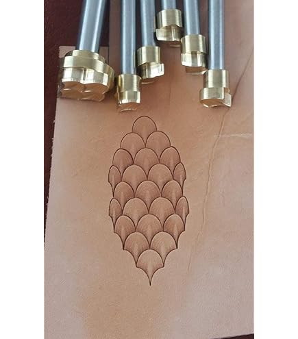 Lederstempel Hirsch-Design – Aus Messing, Mit Stahlgriff, Für Lederhandwerk