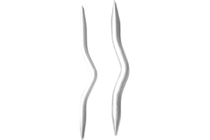 KnitPro KP45503 Aluminium Cable Needles, Set of 2, Aluminium , Grey