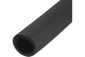 sourcing map - Tubo in schiuma per supporto per impugnature, isolamento per tubi, diametro interno 50 mm, diametro esterno 65 mm, lunghezza 1 m, nero