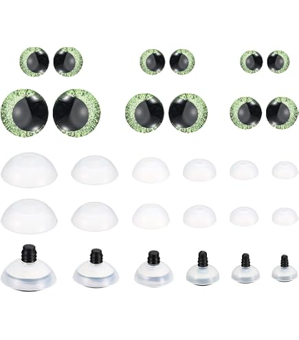 PATIKIL 10 Set Giunti Per Bambole Da 40 Mm - Dischi Di Plastica Bianca Per Arti Mobili (testa, Braccia, Gambe) Per Orsi E Peluche - 5