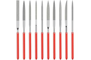 TRITMI 10 Pezzi Lime Diamantate 2mm x 100mm, Mini Diamond Files Mini Lime di Aghi di Diamante per Metallo Morbido Pietra e Plastica, Mini Diamond Files Lima Diamantata