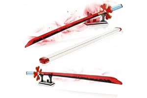QLT QIAOLETONG Demon Ideas Slayer Schwert Cosplay Animes Kanroji Mitsuri Katana,Klemmbausteine Bausteinen deko Geschenk für Erwachsene und Jungen ab 6-16 mit Scheide Halterung(Schwert 780 pcs)