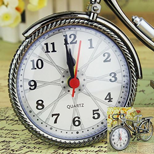 SZCSY Bike Shape Alarm Clock,Kids Bicycle Design Alarm Clock Home Decoration Creative Art Bike Shape Clock