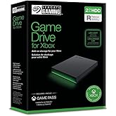 Seagate Game Drive for Xbox, 2TB, External Hard Drive Portable, USB 3.2 Gen 1, Black with built-in green LED bar, Xbox Certif