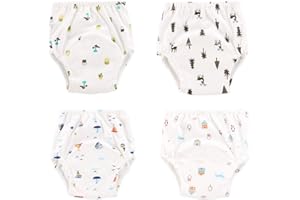 Haimoburg Set di 4 pannolini impermeabili per l'apprendimento del WC, per l'addestramento del vasino