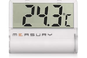 Measury Thermometre Aquarium Digital, Thermometre d'eau Douce et d'eau de Mer, Thermomètre Aquarium TM11