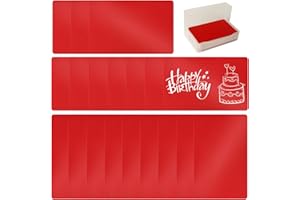 FONLAND Carte de Visite en Métal Blancs 100Pcs, Alliage d'Aluminium Gravée au Laser Vierge Cartes, Impressionnante Carte de Visite Vierge Gravée pour Bureau Cartes Cadeaux DIY, Rouge