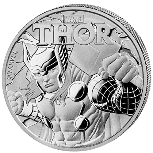 Preisvergleich Produktbild 1 Unze oz Silber 2018 Thor (Marvel) Silbermünze Münze