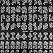 Warm Girl 108Pcs Sliver 3D Flower Nail Art Stickers Decals Stamping DIY Decoration Tools