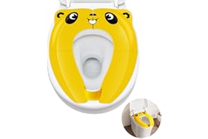 NVIYAM Faltbarer Baby-Toilettensitz, Toilettenadapter für Kinder Toilettensitzbezug, Toilettensitz WC Sitzbezüge rutschfest spritzwassergeschützt faltbar für Reisen Jungen und Mädchen mit Aufbewahrungstüte