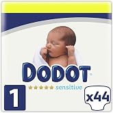 Dodot Pa&ntilde;ales Reci&eacute;n Nacido Sensitive T1 2-5k 44 Unidades