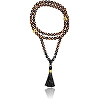 Collana Mala Buddista Tibet Testa Di Teschio Turchese Blu/Bianco 108 Perline Preghiera - Foto 11