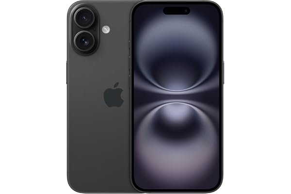 iPhone 16 128 GB: 5G Mobile Phone with Camera Control, A18 Chip and a Big Boost in Battery Life. Works with AirPods; Black