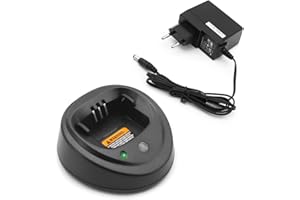 NEWASHAN EU Base Station Desktop Caricabatterie 12 V Adattatore CA per Motorola Radio DP1400 DEP450 EP450 GP3188 GP3688 CP040 CP140 CP150 CP180 CP200 PR400 MotoTrbo R2 NTN496 NTN48555 1 PMLN; 5192