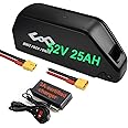 Ebike battery 52V 25AH 5000mah cell Long Range Lithium electric bike battery for Max 1500W 1000W 750W 500W Motor, Ebike conversion kit
