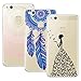 Produktbild Yokata 3 Packs Huawei P10 Lite Hülle Transparent Handytasche TPU Silicone Bumper Ultra Dünn Slim Durchsichtig Premium Kratzfest Motiv Handyhülle - Mandala + Windmühle + Mädchen und Schmetterling