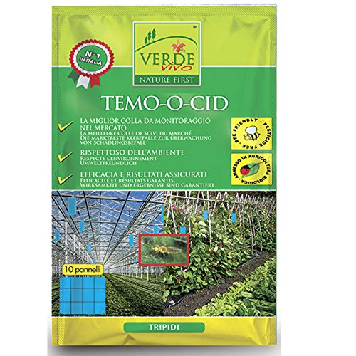 VerdeVivo TEMO-O-CID Cromotropische Blautafeln beleimt, gegen Thripse, H 45 x B 25 cm, 10 Stück